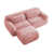 Fausse fourrure / tissu rose