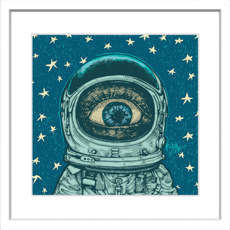 «Alien Eye», reproduction encadrée, H 24 po x l 24 po x P 1,5 po