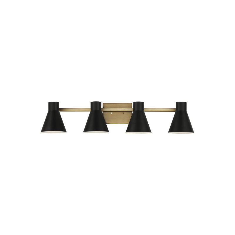 Byers 4 - Light Dimmable Vanity Light, Gold, No