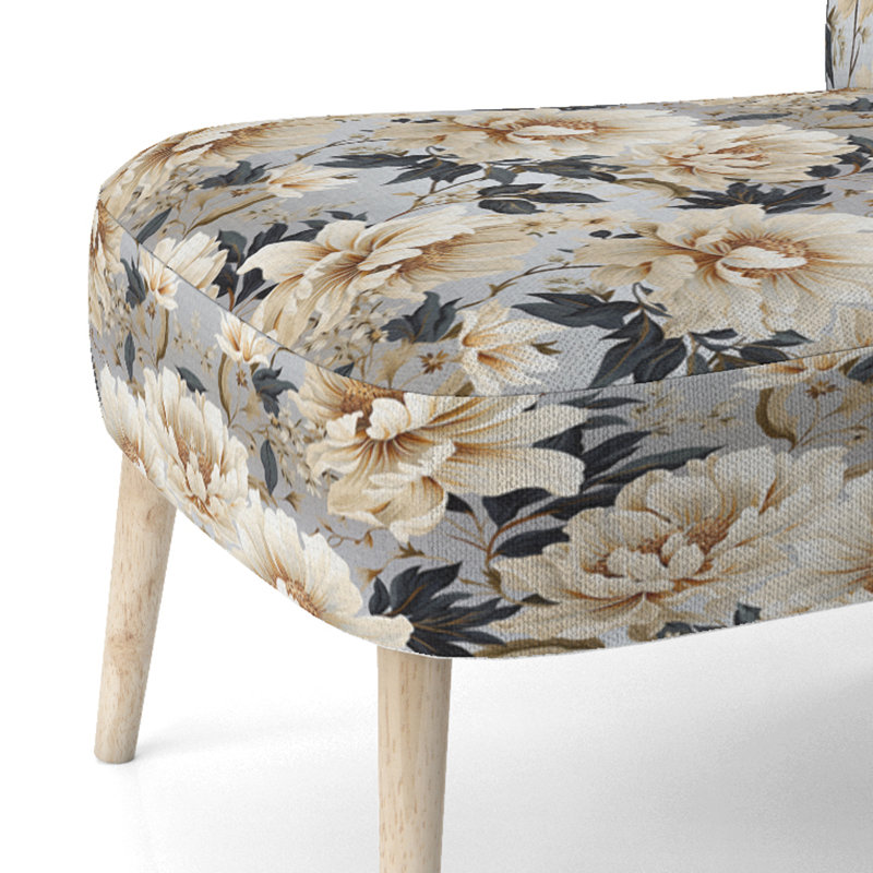 Chaise d'appoint rembourrée Cottage Beige