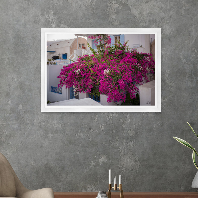 Bougainvillée Oia, H 29 po x l 42 po x P 1,5 po, Noir