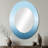 Oceans Infinity Dreamscape III - Blue Oval Wall Mirror Decor-2145894839