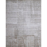 Abstract Area Rug in Gray