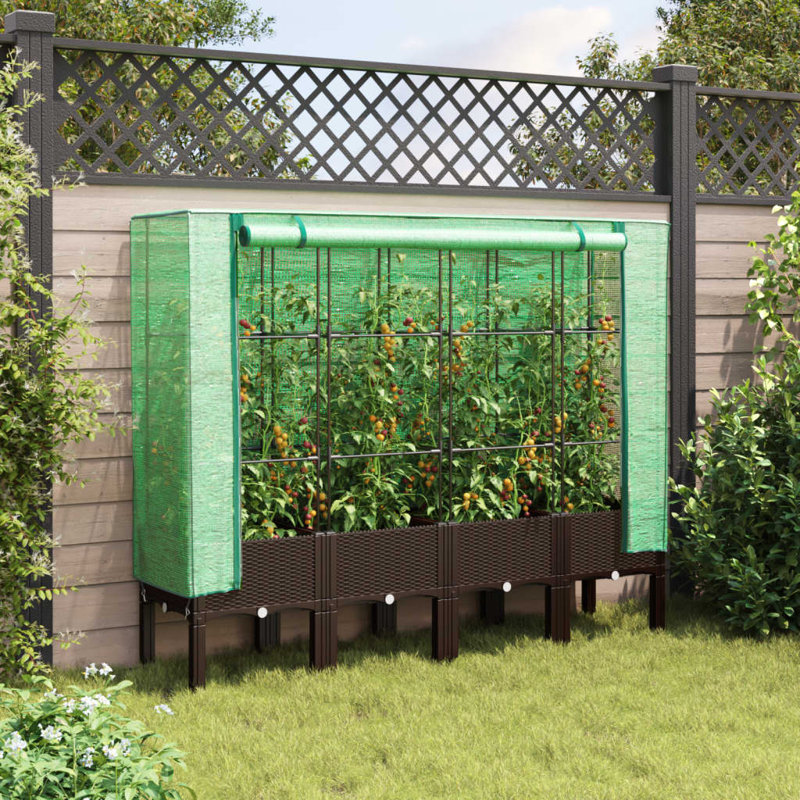Bautista Raised Garden Bed, Brown