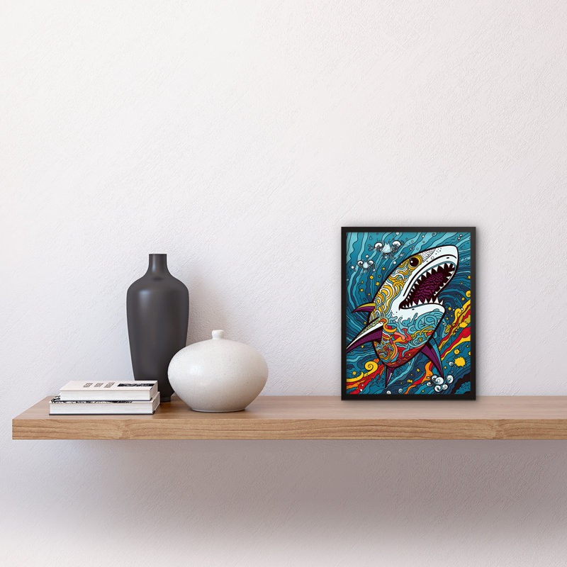 Nouvelle Shark - Single Picture Frame Print
