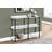 Accent Table, Console, Entryway, Narrow, Sofa, Living Room, Bedroom, White Marble Look Laminate, Black Metal, Contemporary, Modern-105888899
