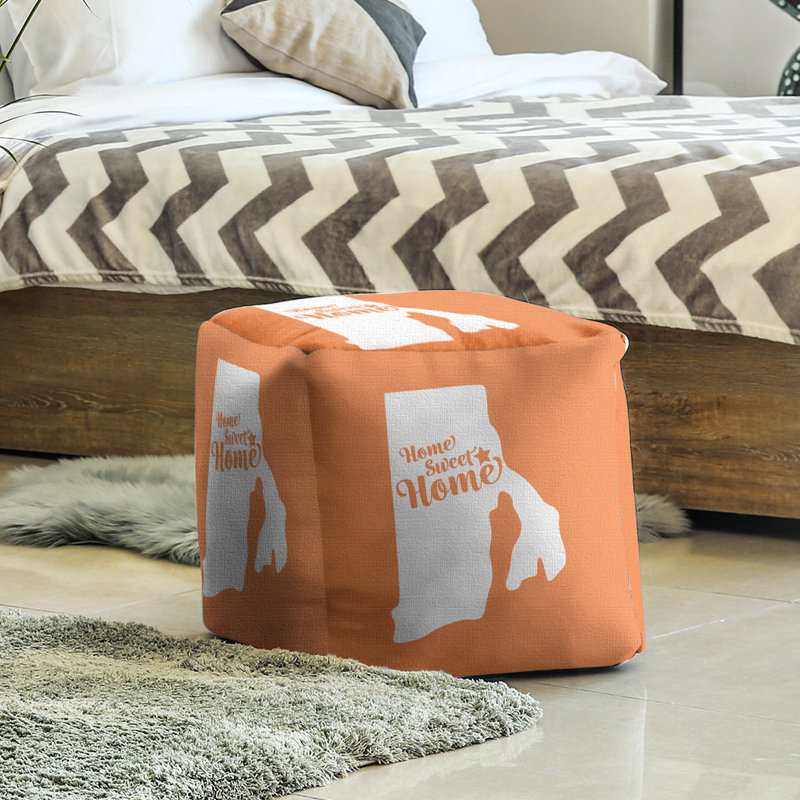 Repose-pieds à cubes providence the home, Orange