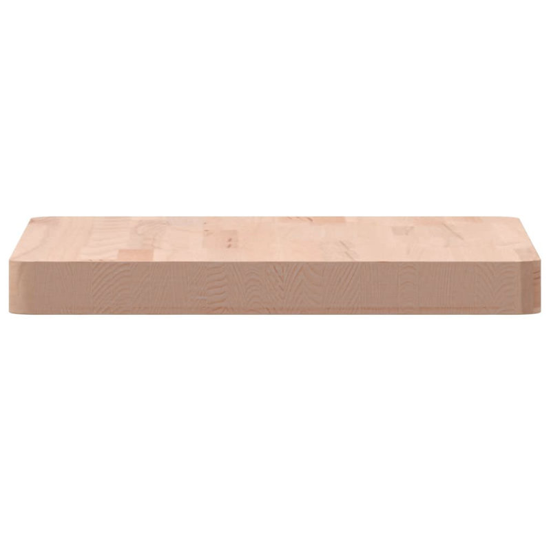 Vidaxl Table Top Square Solid Wood Beech, Natural, 40cm H x 40cm W x 4cm D