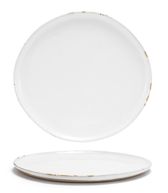 Assiette plate Artefact® 11 po, Blanc brillant