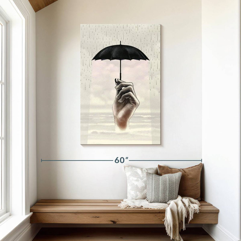 Kerner Umbrella Protecting Hand, 45" H x 30" W