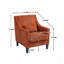 Chaise d'appoint moderne, fauteuil rembourré avec accoudoirs arrondis pour chambre à coucher, appartement, studio, bureau, salle d'attente-1792822656