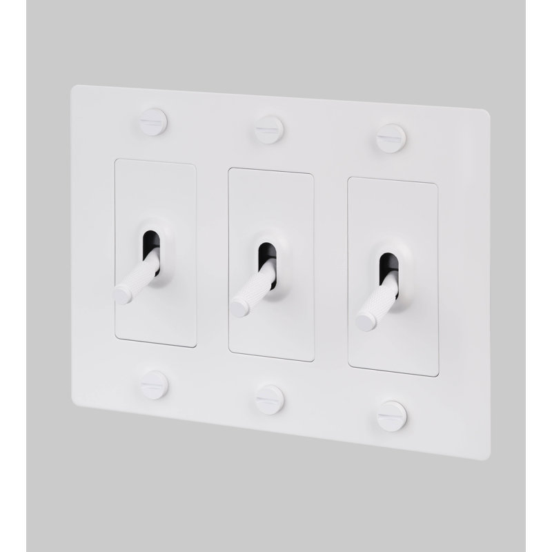 3G Toggle / Cross / Without Logo, White