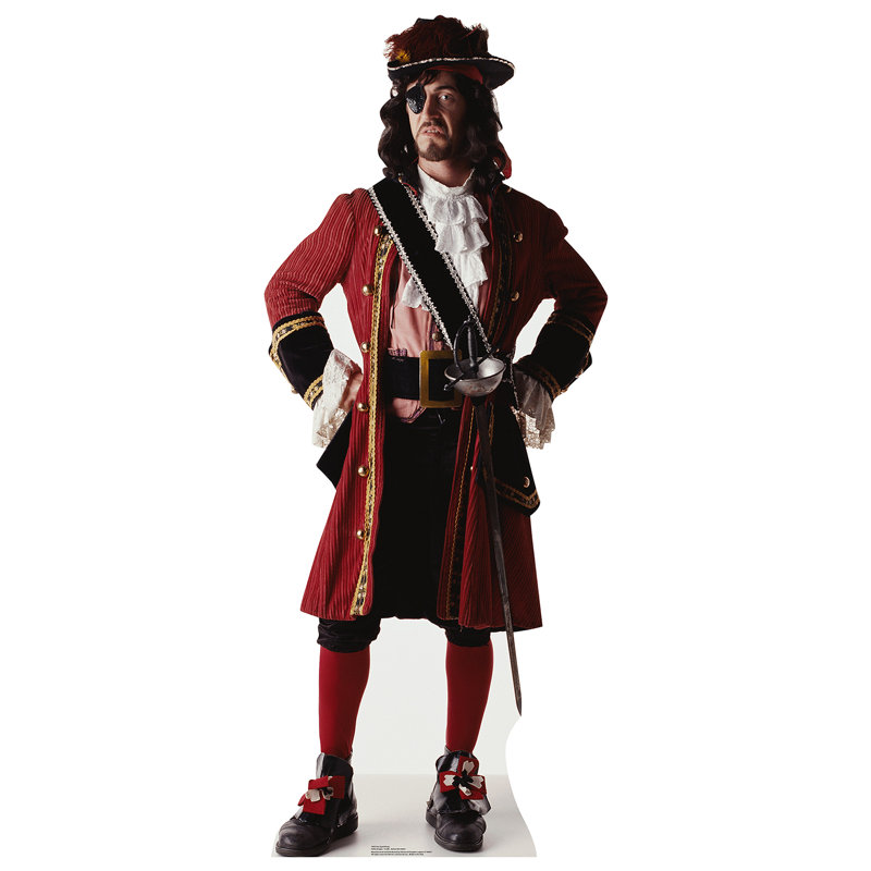 Life-Size One Eyed Pirate Cardboard Standup