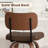 26" Counter Height Swivel Bar Stools,Pu Leather & Bentwood Back Bar Stools For Kitchen(Set of 2)-1265623850-1266185384