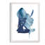 «Indigo Collide II» par Paul Cezanne - reproduction d'art encadrée-98117352-98117356