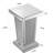 Silver Mirrored End Table With Crystal Inlay (Only Including Table)