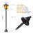 2 Pcs Solar Torch Post Light Flame Outdoor Led Pathway Garden Street Light