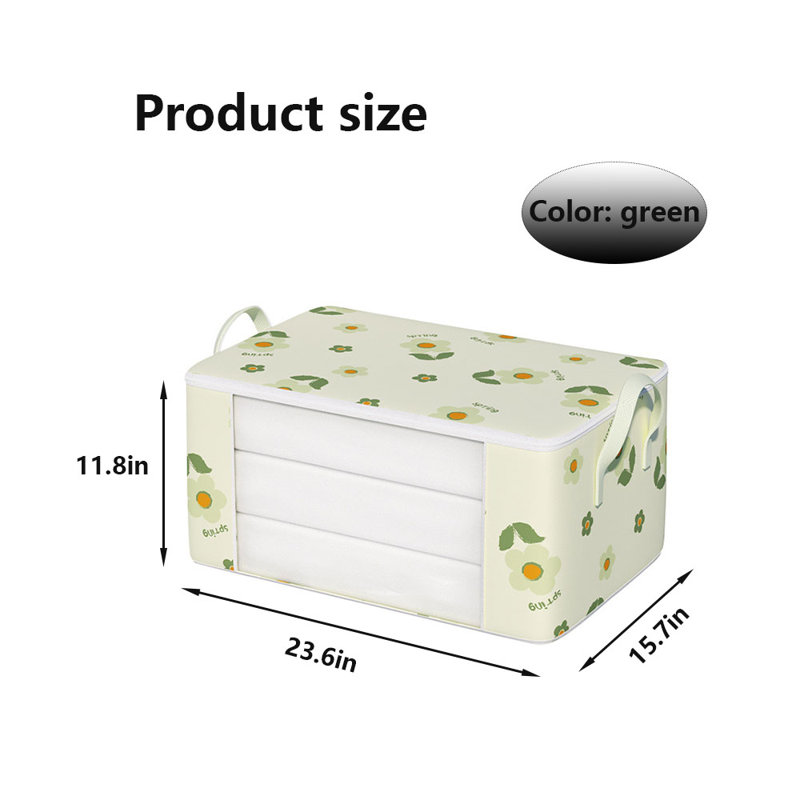 Bac de rangement en tissu Gracie Oaks
