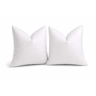 Feather Sham/Pillow Insert - Square Decorative Feather Filled Pillow Insert - 26" x 26" - 5 Pack - White