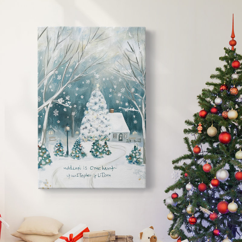 Art des Fêtes de Noël - Toile tendue avec châssis Dcccxxxi, H 18 po x l 12 po