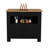 Kitchen Island 35" H, Whit  2 Doors, 3 Shelves-1088427427