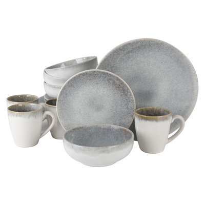 Gibson Elite Kashmir 16 Piece Dinnerware Set, Service for 4