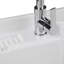 Maile - Armoire à linge 28 po avec robinet coulissant et lavabo ABS - Blanc pur