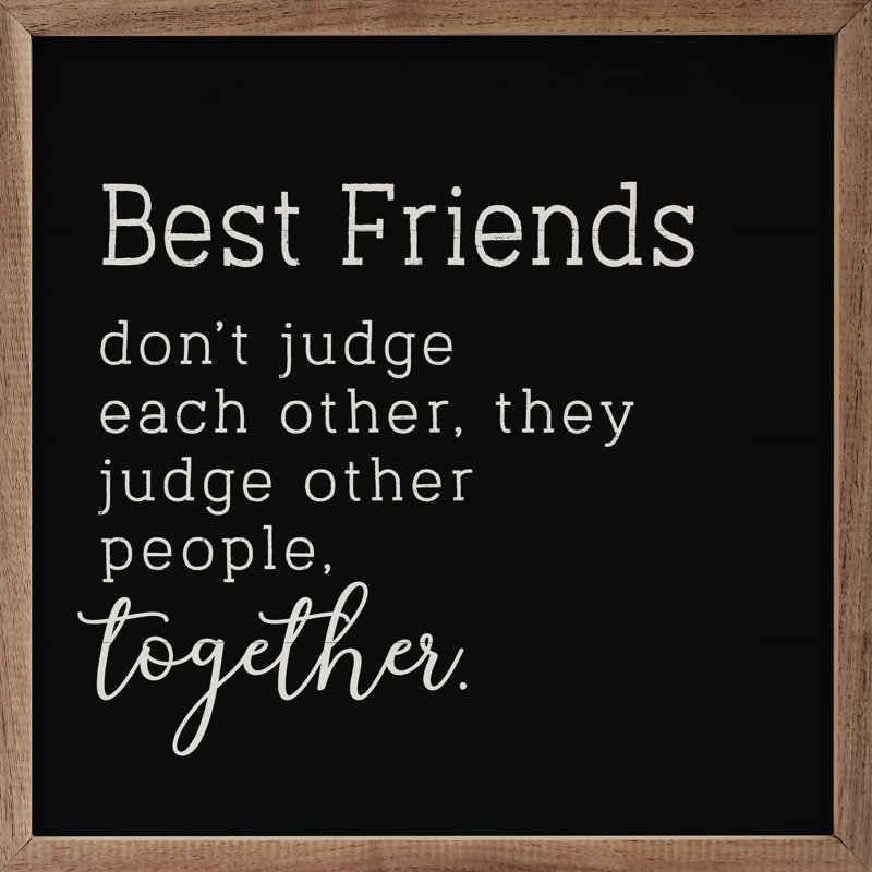 Best Friends Judge - noir, H 16 po x l 16 po x P 1 po