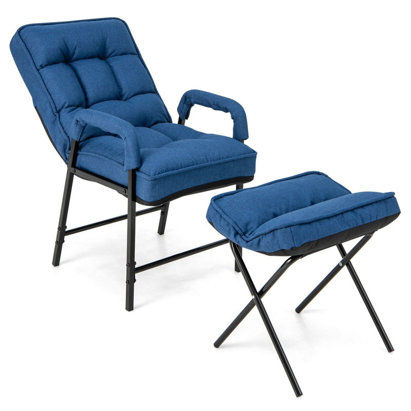 Greigsville Upholstered Accent Chair, Blue