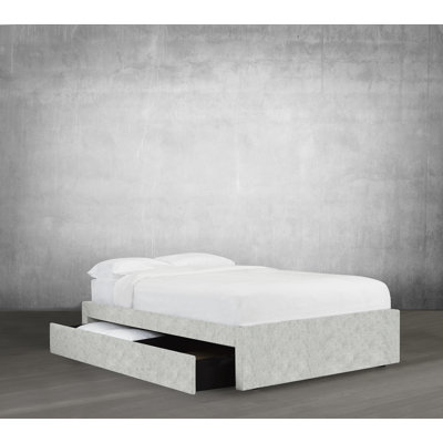Lit plateforme avec rangement rembourré Halewood