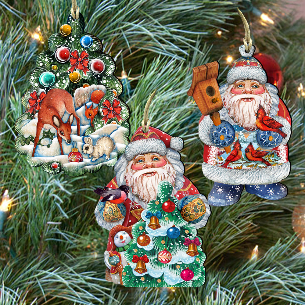 3 Piece Peaceable Holiday Shaped Ornaments Set The Holiday Aisle®