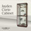 Jayden Lighted Curio Cabinet