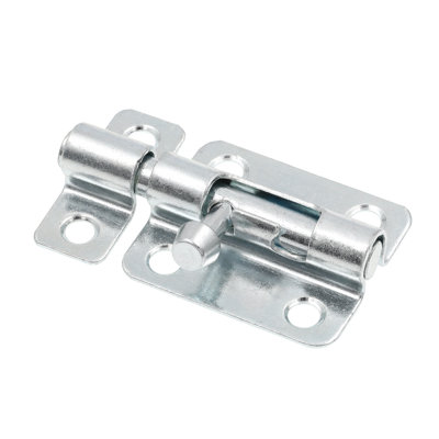 Porte et portail Prime-Line, loquet à boulon coulissant 2 1/2 po avec vis, plaqué zinc, résistant à la rouille (paquet simple)