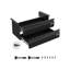 2 Drawer 16" Under Desk Drawer Organizer Slide-out Drawer Space Saver Office