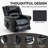 Power Lift Recliner Chair Heat Massage Dual Motor Infinite Position Up to 350 LBS, Genuine Leather, Heavy Duty Motion Mechanism with USB Ports, Black-1394383046