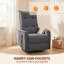 HOMCOM Massage Recliner Armchair Swivel Rocking Recliner Chair-278717887