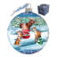 Holiday 5.5'' Handmade Glass Ball Ornament