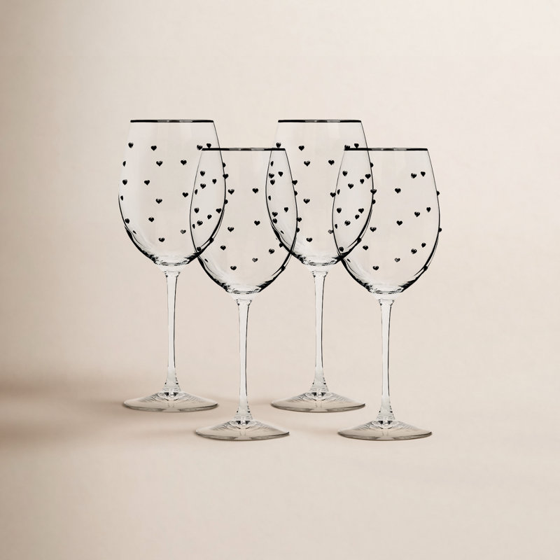 10 verres de charme 10 Strawberry Street, rouge