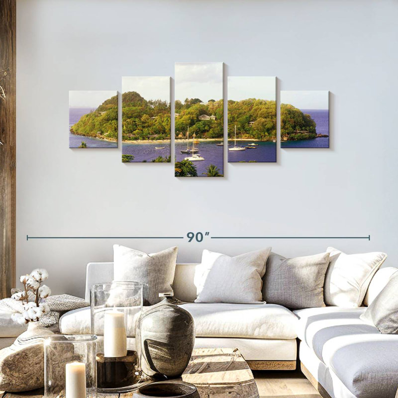 West Indies Young Island, H 30 po x l 68 po