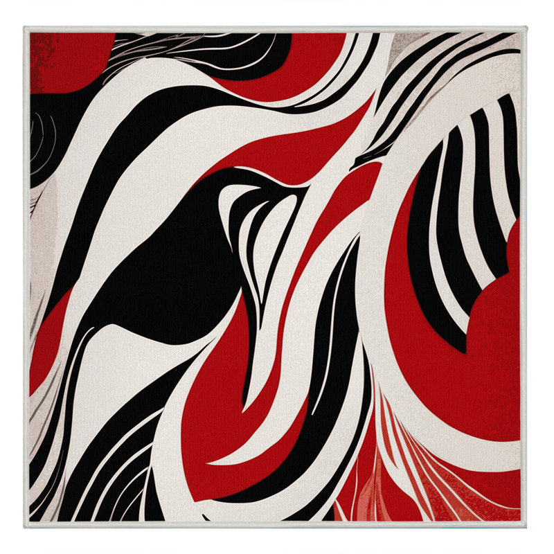 Ember Mirage Rug, Square 5'