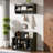 Shoe Storage Bench With Shelves And 4 Hooks, Elegant Hall Tree With Wall Mounted Coat Rack, Entryway Organizer For Hallway, Foyer, Mudroom-829638484