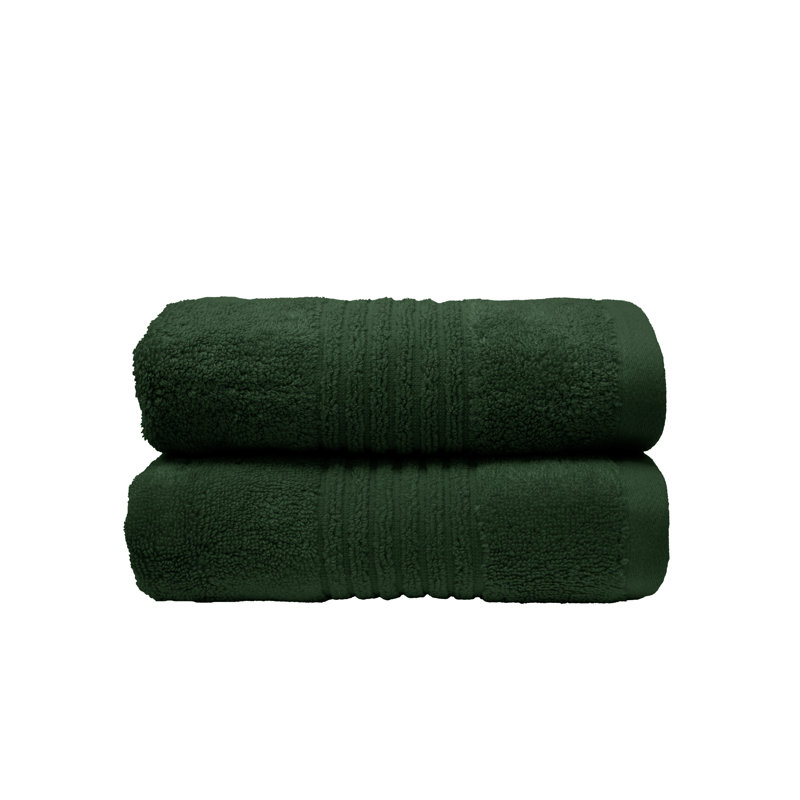 Ultrasoft Sustainable Bamboo Hand Towel Set, Green