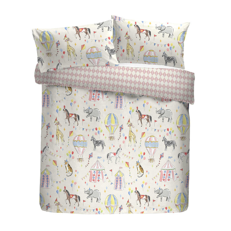Polyester Chequered Duvet Cover Set with Pillowcases Included, Single Duvet Cover + 1 Standard Pillowcase