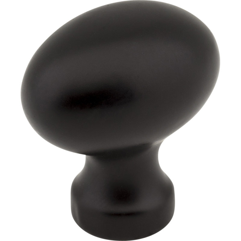 Bordeaux Oval Knob, Black