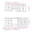 Lucca Kitchen Cabinet Set Lucca-1959556852