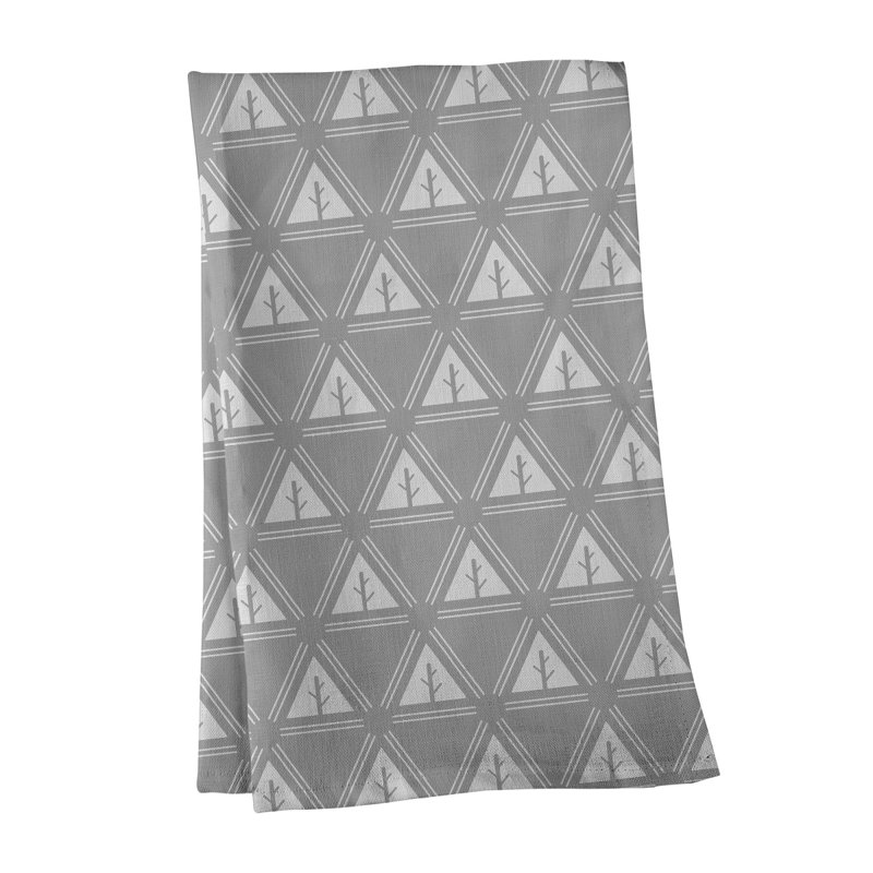 Theo Nath Tea Towel Kitchen Towel, White/Gray, Cotton Twill