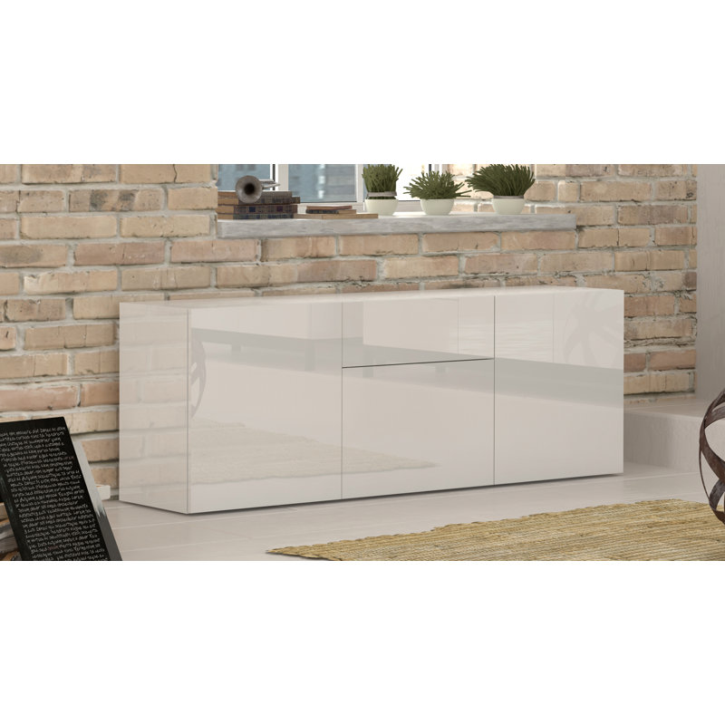 Lyric 170cm W 1 - Drawer Chest of Drawers, Glossy White