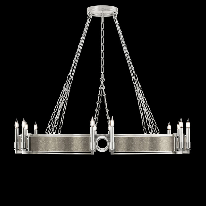 Mirage 12 - Light Chandelier, Coco/Silver/Nickel