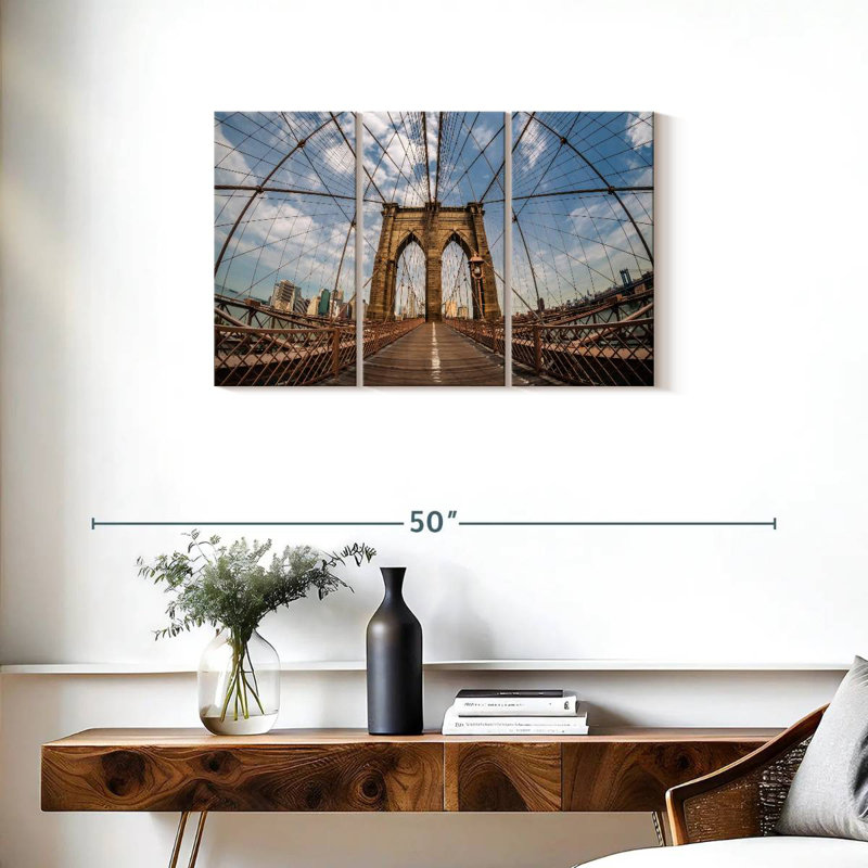 Lilie NYC Brooklyn Bridge, H 20 po x l 33 po