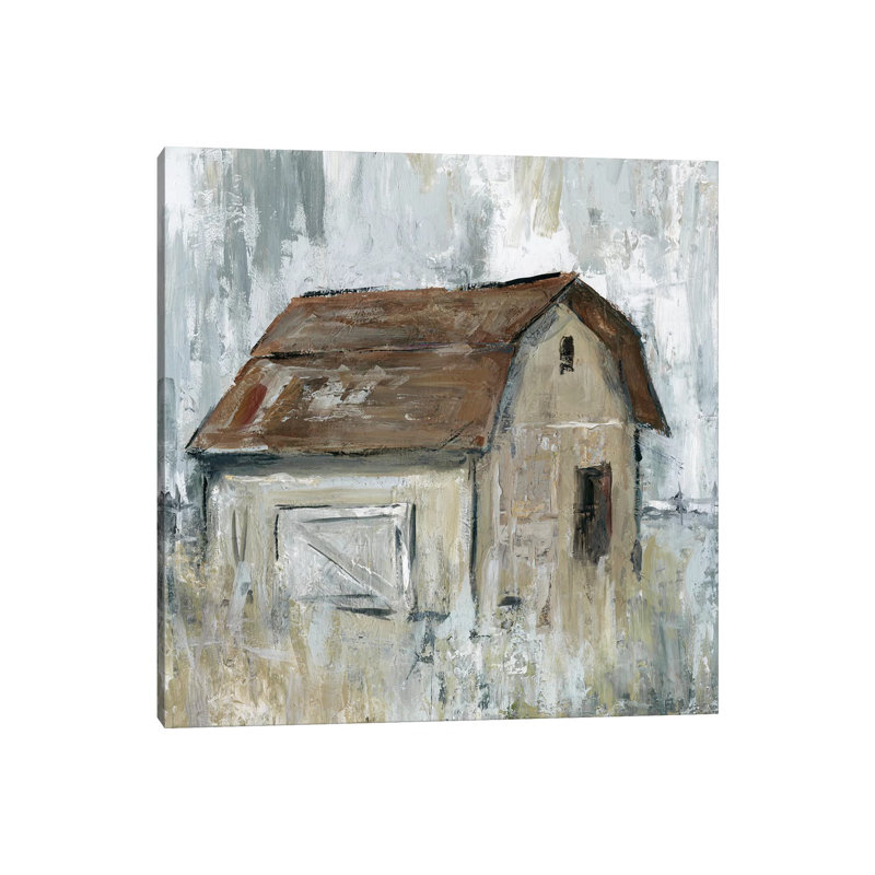 «Barn at Dusk» par Carol Robinson, reproduction, H 37 po x l 37 po x P 1,5 po, Toile tendue